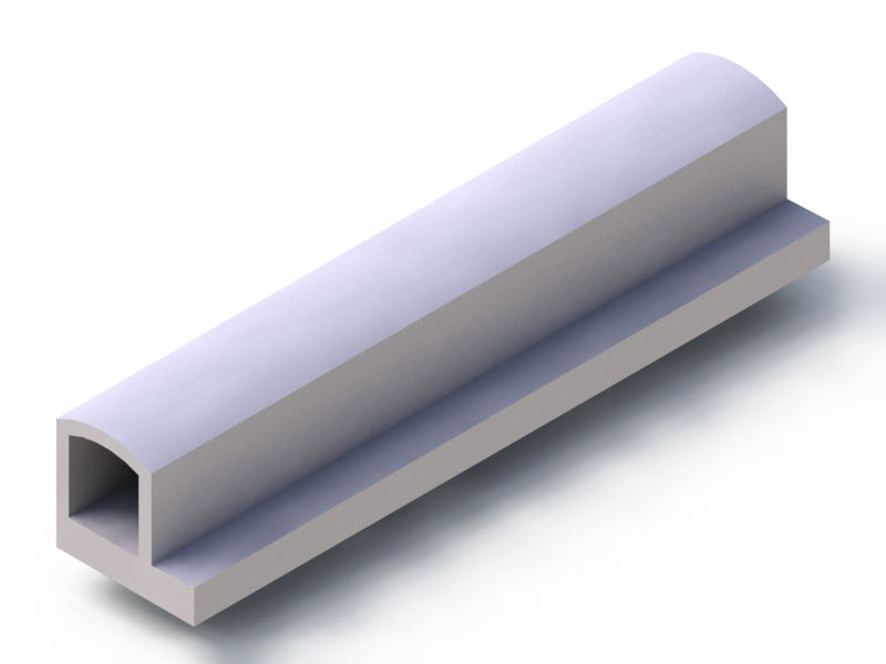 Silicone Profile P90155H - type format solid b/p shape - irregular shape