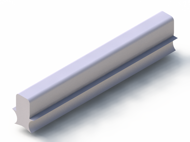 Silicone Profile P90313BK - type format D - irregular shape