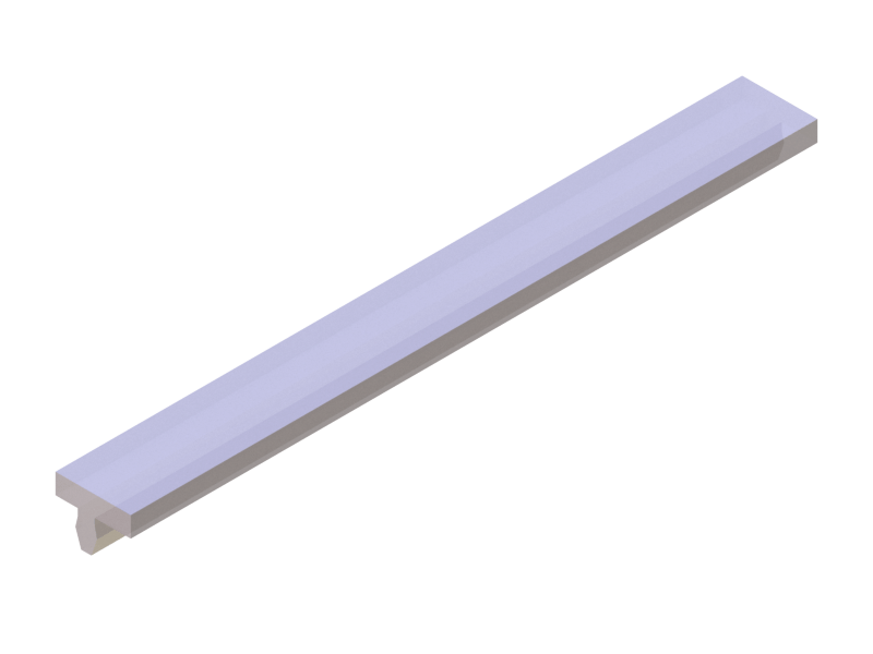Silicone Profile P90313G - type format T - irregular shape