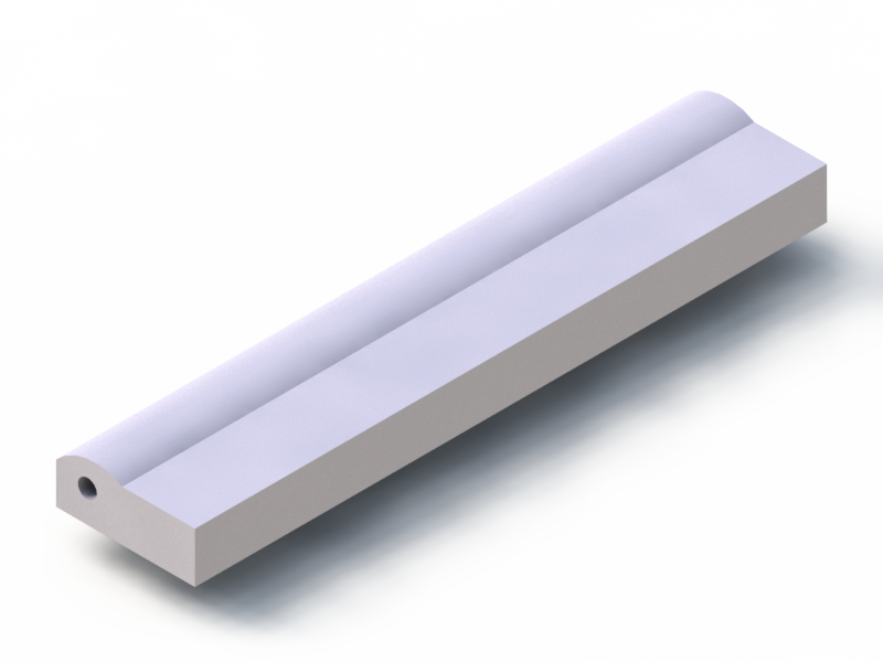 Silicone Profile P91468 - type format D - irregular shape