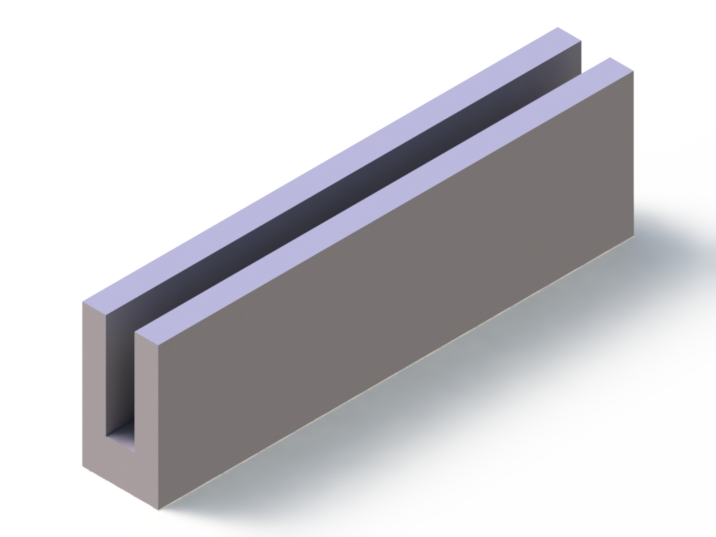 Silicone Profile P91565V - type format U - irregular shape