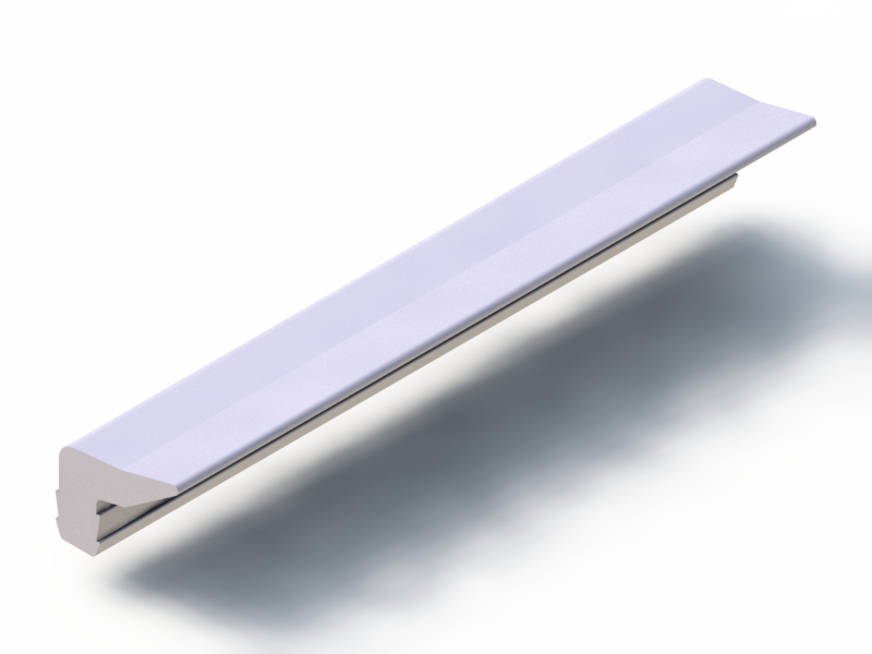 Silicone Profile P91579A - type format Lipped - irregular shape