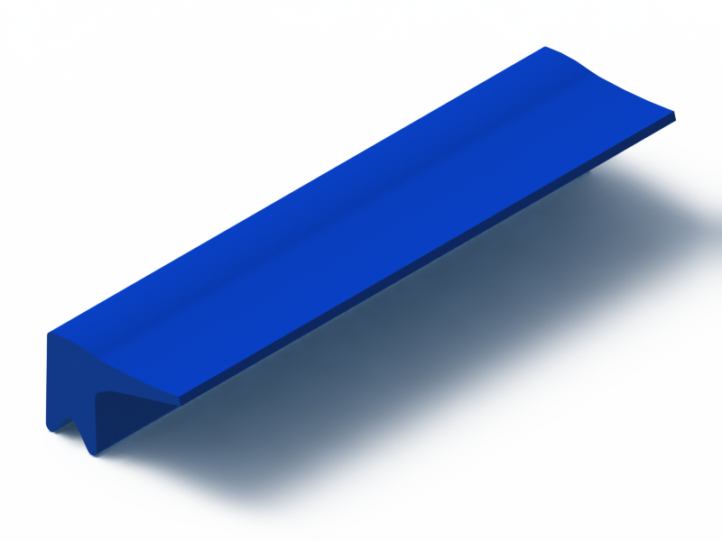 Silicone Profile P91605A - type format Lipped - irregular shape