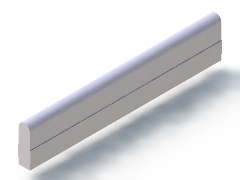 Silicone Profile P91605C - type format D - irregular shape