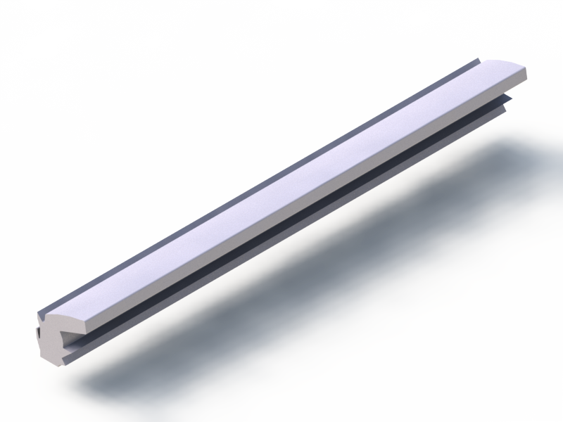 Silicone Profile P91980A - type format Lipped - irregular shape
