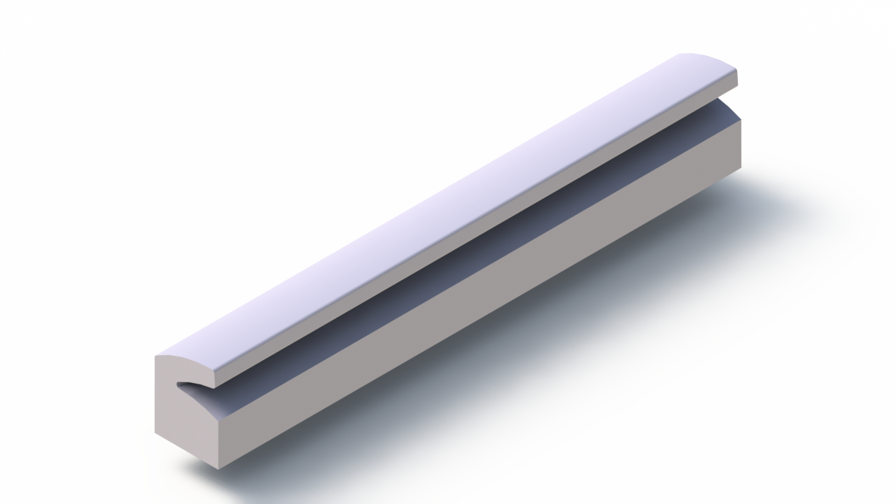 Silicone Profile P91980H - type format Lipped - irregular shape