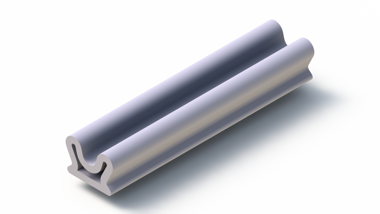 Silicone Profile P92006DN - type format Trapezium - irregular shape