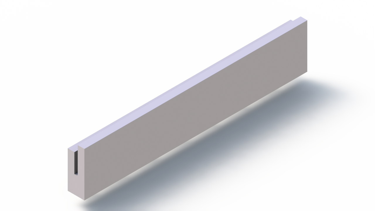 Silicone Profile P92013AO - type format U - irregular shape