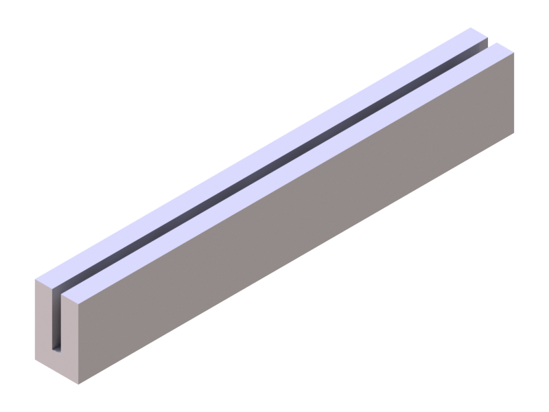 Silicone Profile P92013B - type format U - irregular shape