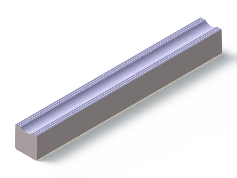 Silicone Profile P92022I - type format D - irregular shape