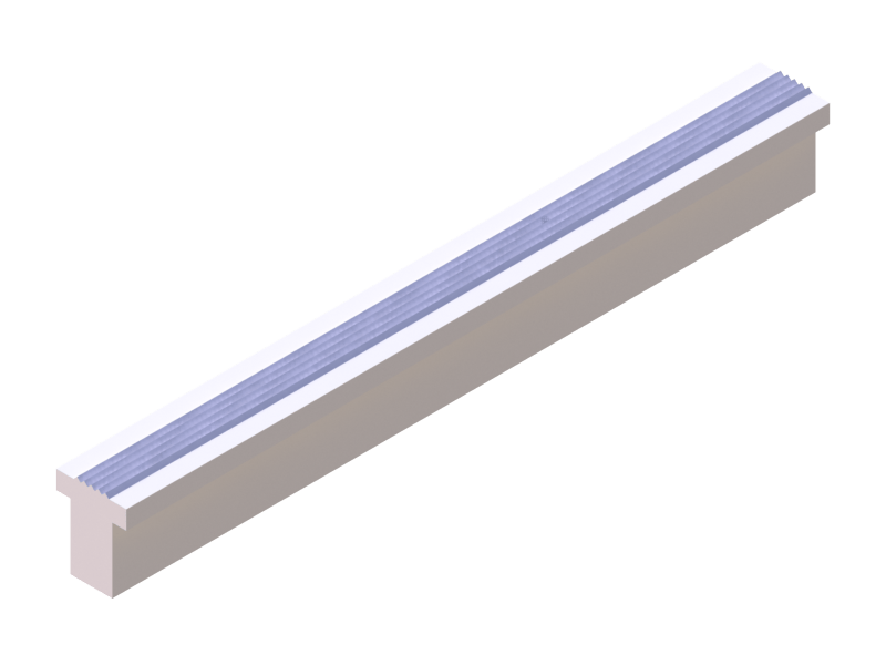 Silicone Profile P92118 - type format T - irregular shape