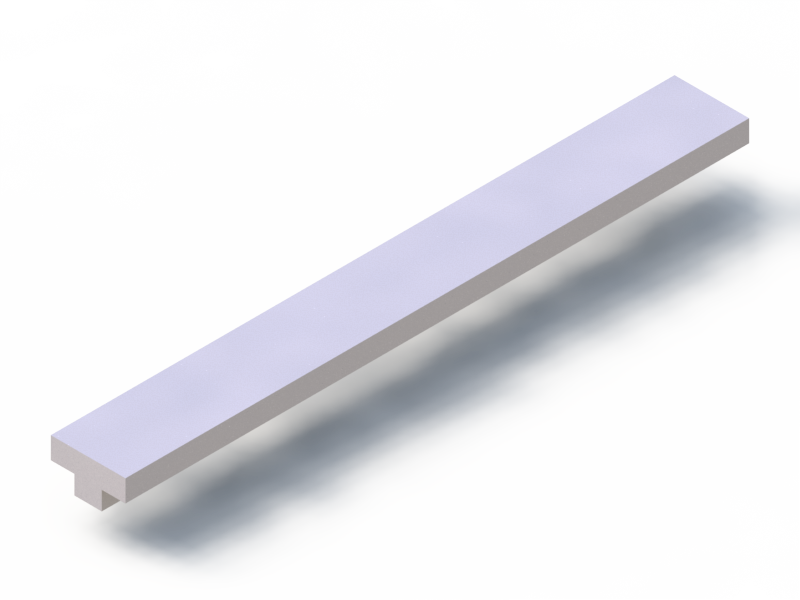 Silicone Profile P92493B - type format T - irregular shape