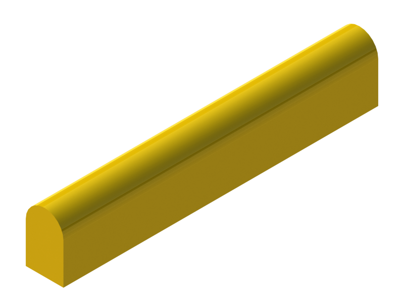 Silicone Profile P924C - type format D - irregular shape