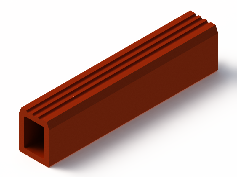 Silicone Profile P92847C - type format Trapezium - irregular shape