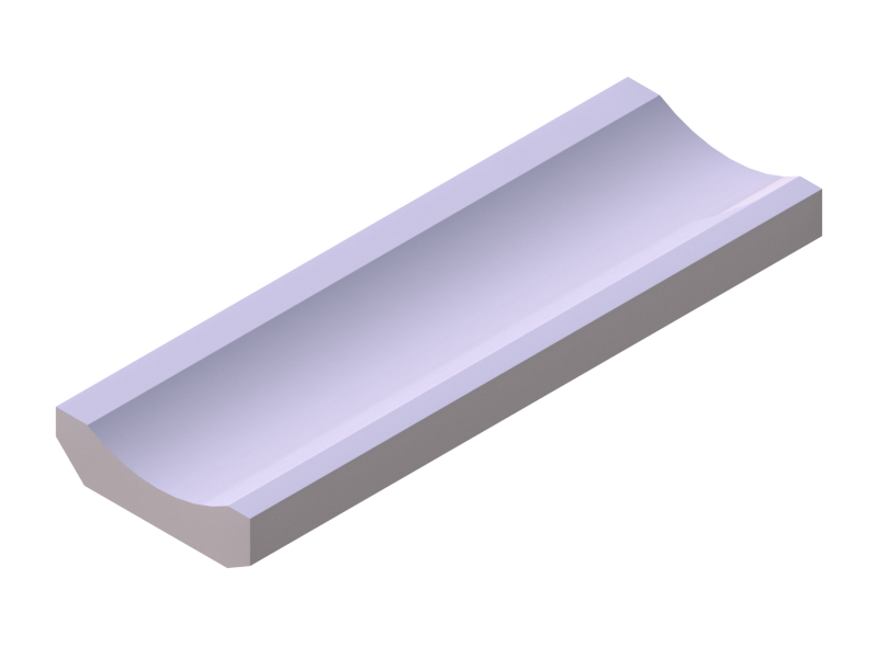 Silicone Profile P92989A - type format D - irregular shape