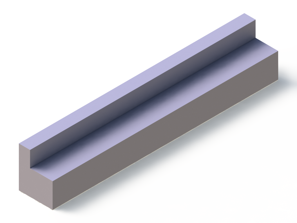 Silicone Profile P92989B - type format L - irregular shape