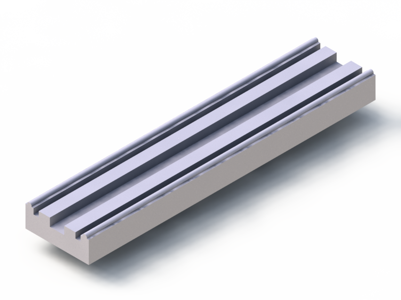 Silicone Profile P92989G - type format Trapezium - irregular shape