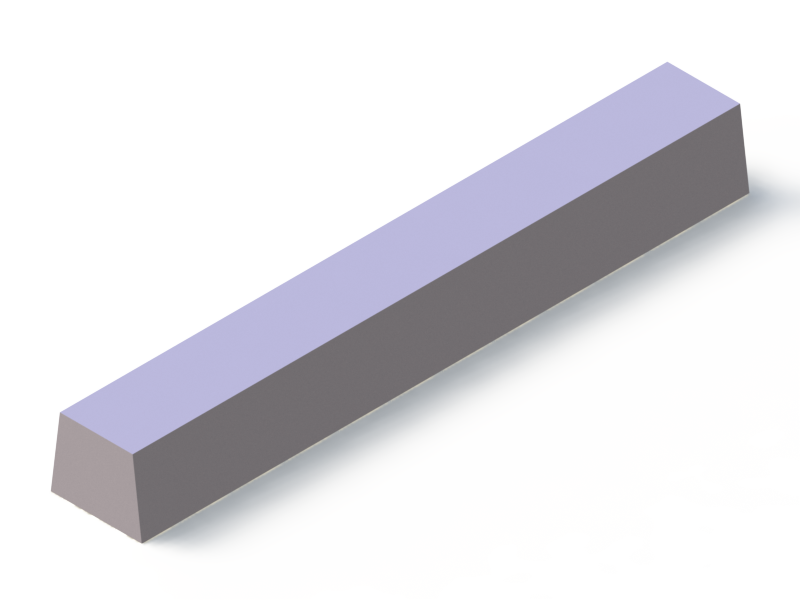 Silicone Profile P93122C - type format Trapezium - irregular shape