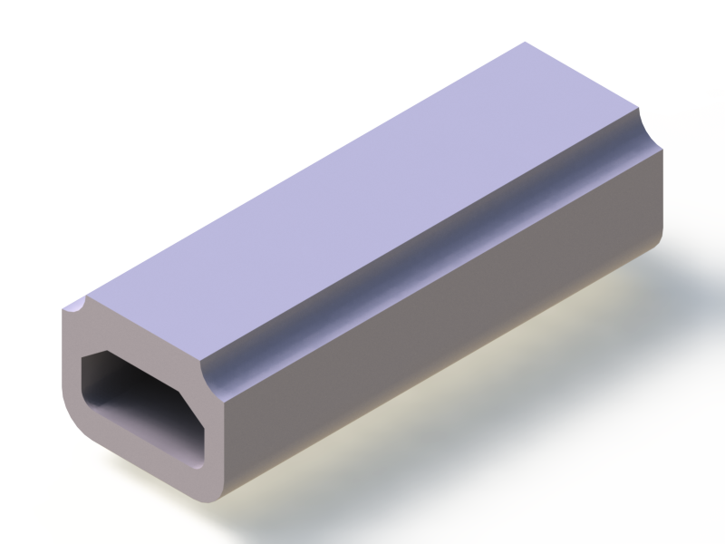 Silicone Profile P93599 - type format D - irregular shape