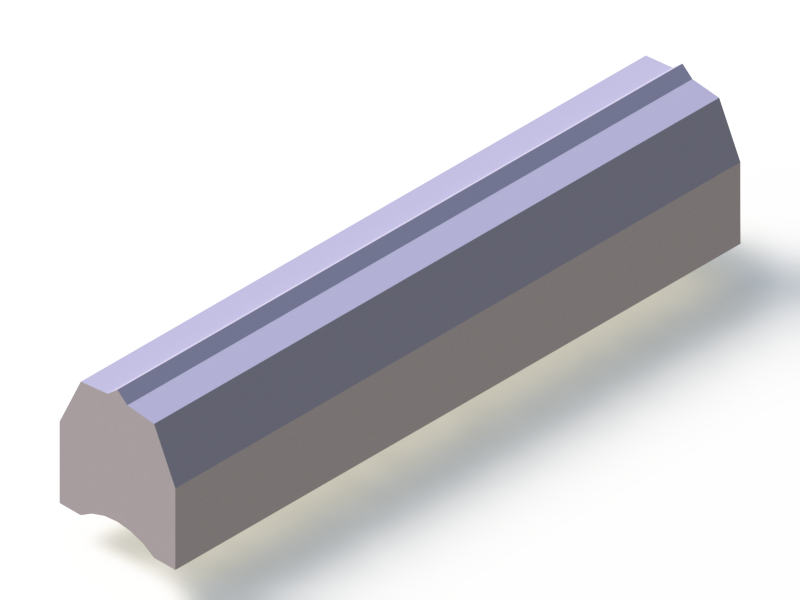 Silicone Profile P93599A - type format D - irregular shape