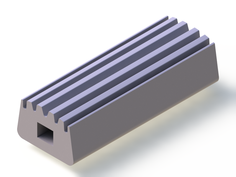 Silicone Profile P93711A - type format D - irregular shape