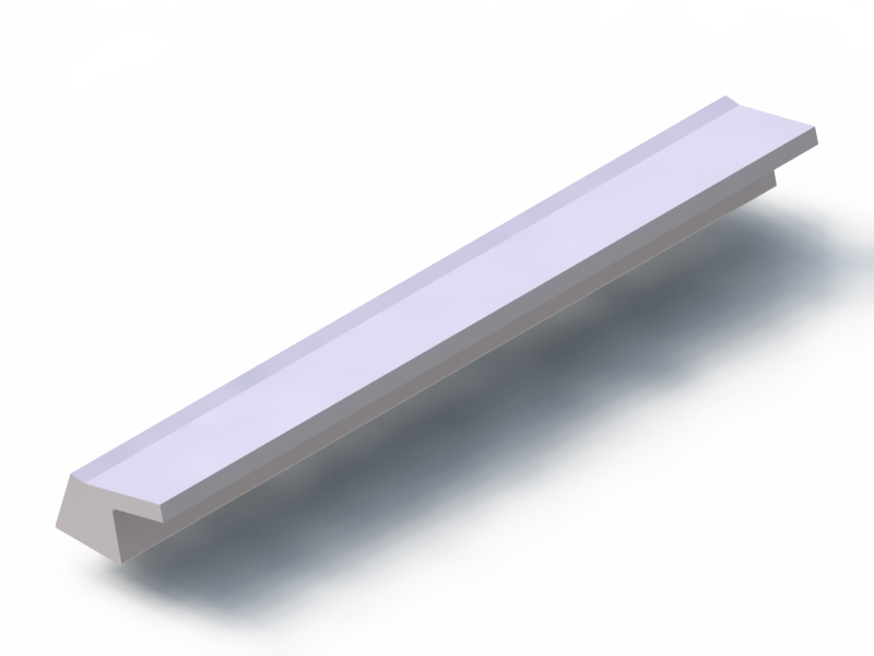 Silicone Profile P93866C - type format Lipped - irregular shape