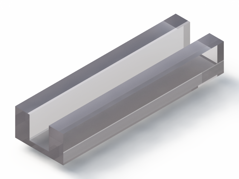 Silicone Profile P93991A - type format U - irregular shape