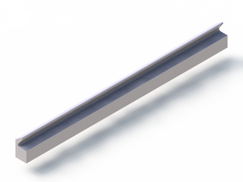 Silicone Profile P93991BJ - type format Lipped - irregular shape