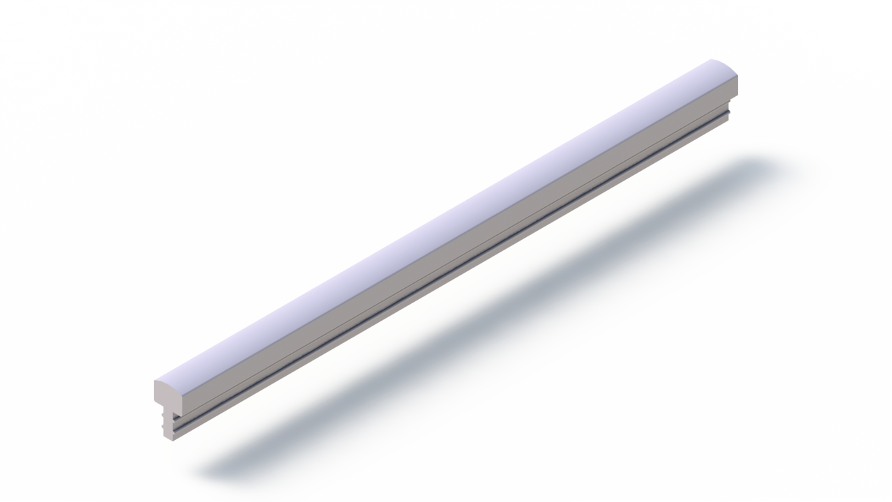 Silicone Profile P93991BU - type format T - irregular shape