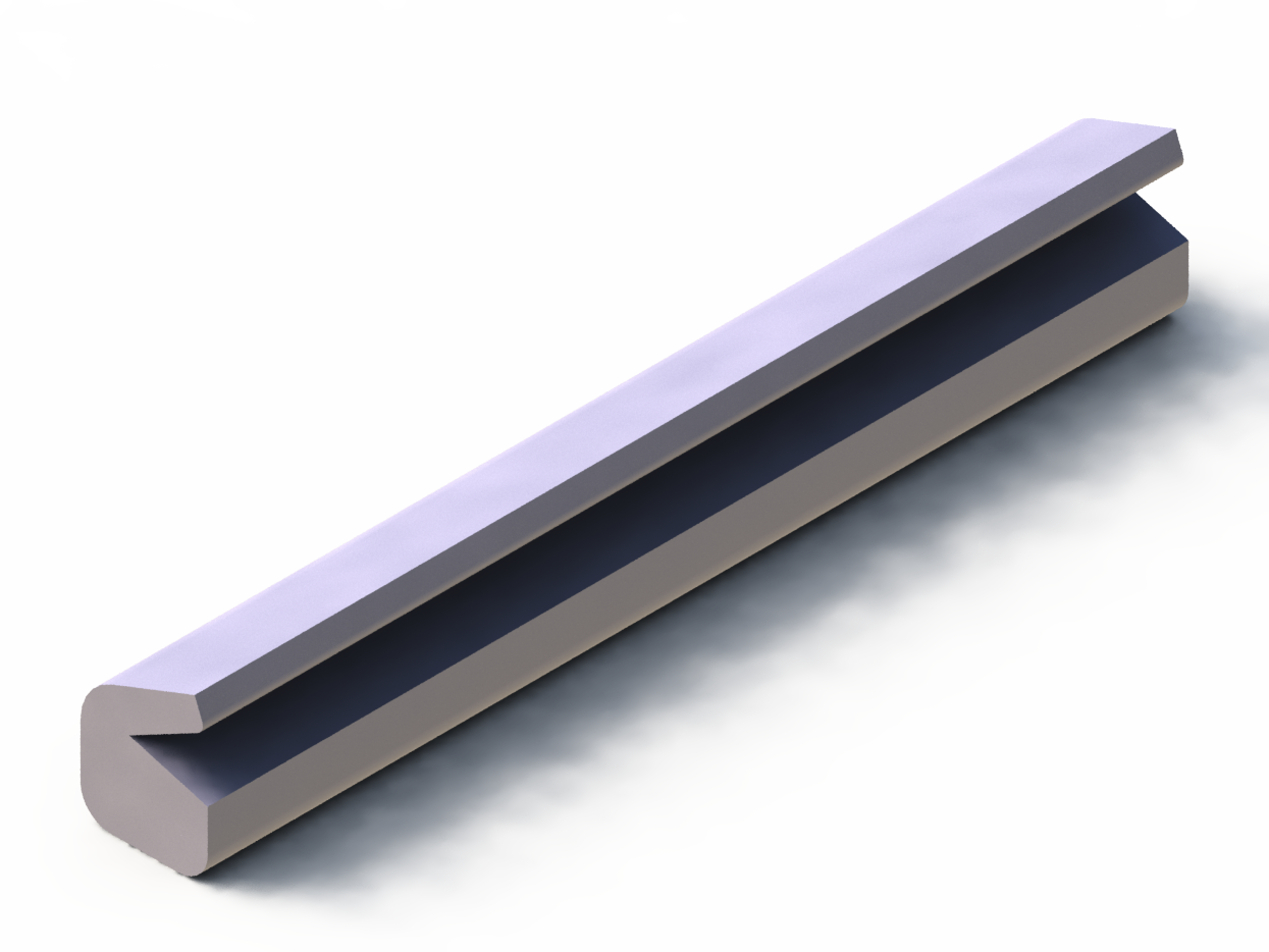 Silicone Profile P94217 - type format Lipped - irregular shape