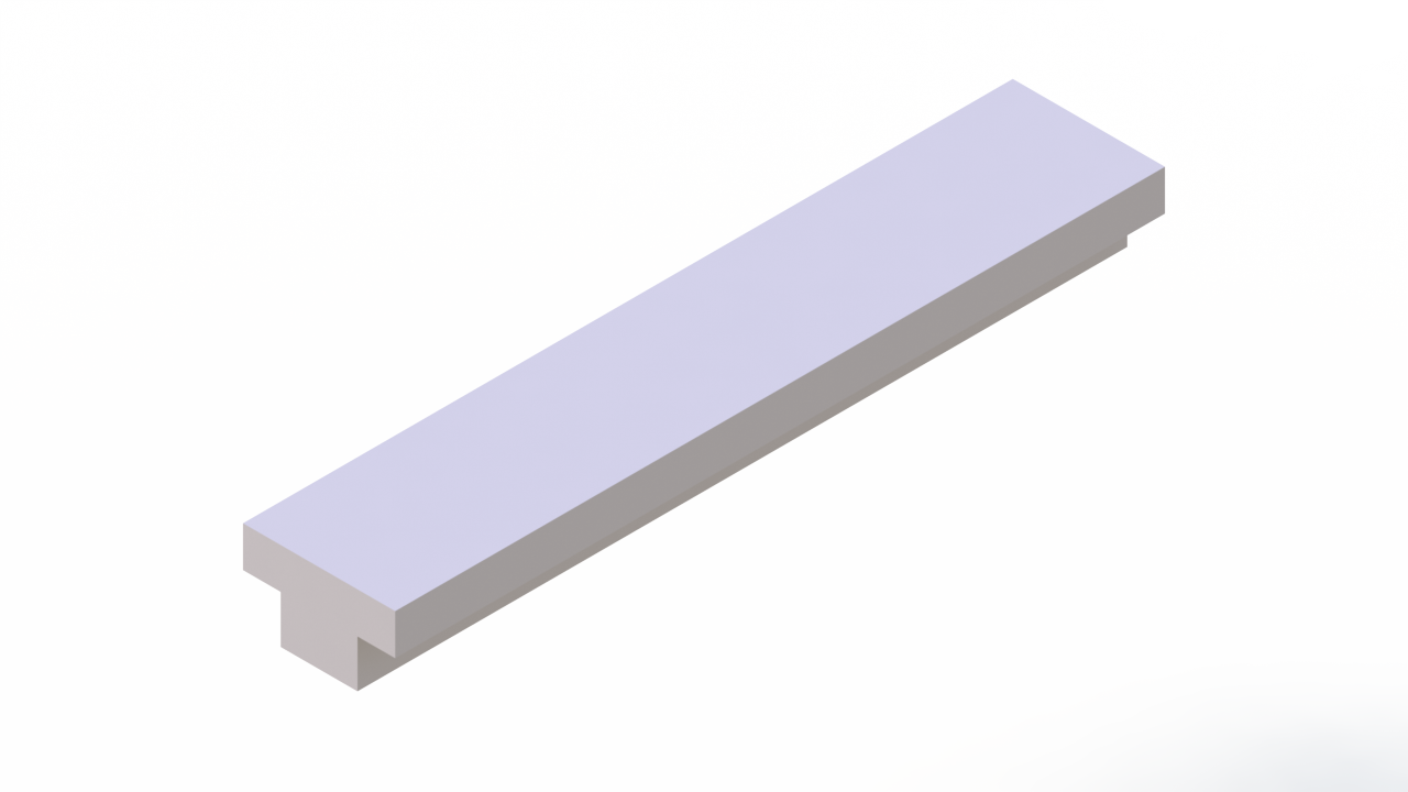 Silicone Profile P94237B - type format T - irregular shape