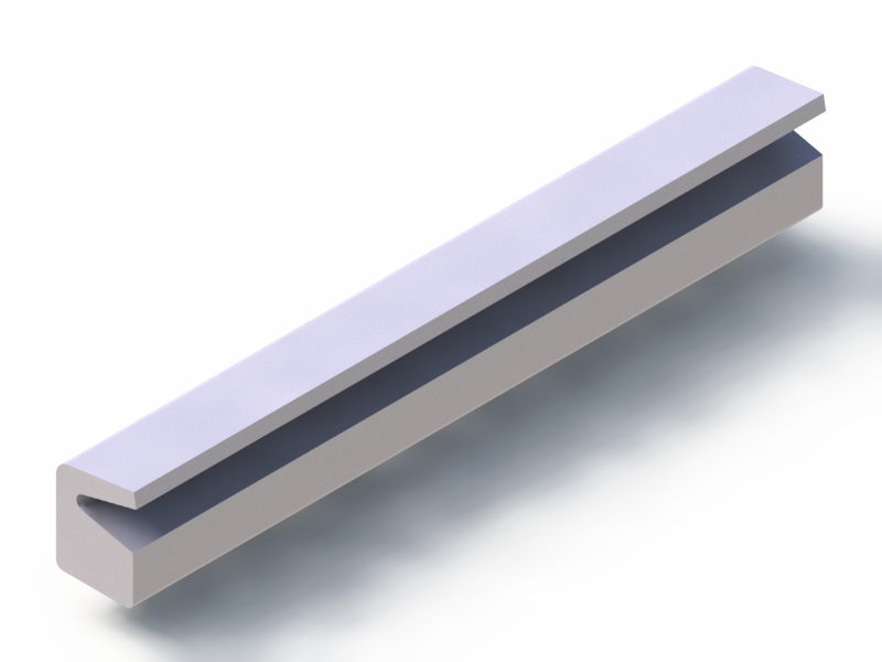 Silicone Profile P94315BZ - type format Lipped - irregular shape