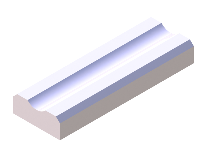 Silicone Profile P945BB - type format D - irregular shape