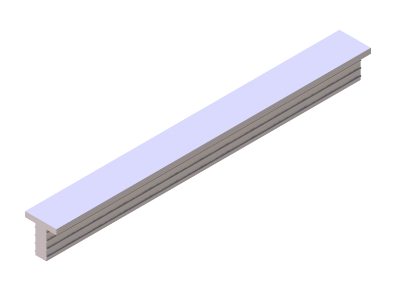 Silicone Profile P945BD - type format T - irregular shape