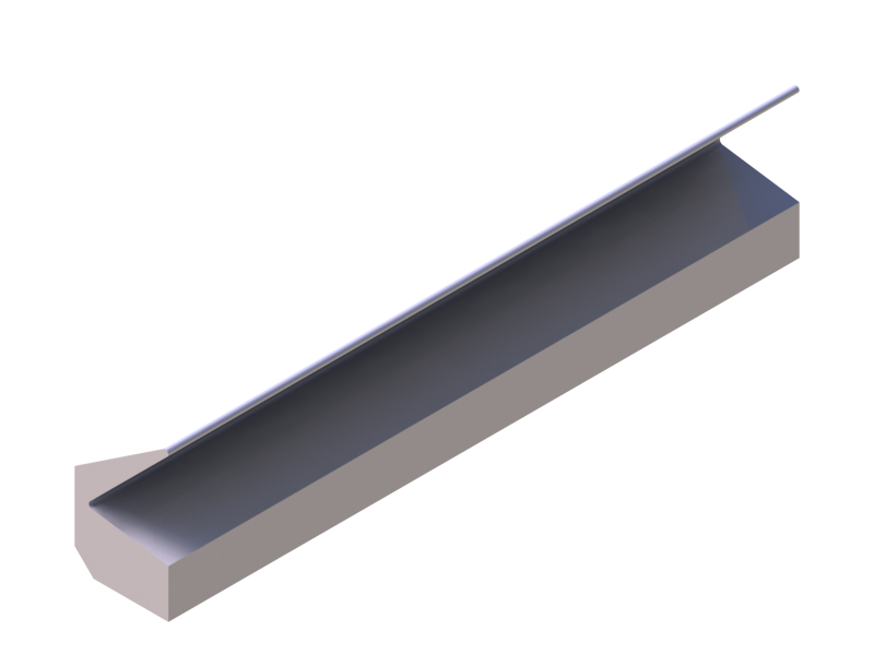 Silicone Profile P945CO - type format Lipped - irregular shape