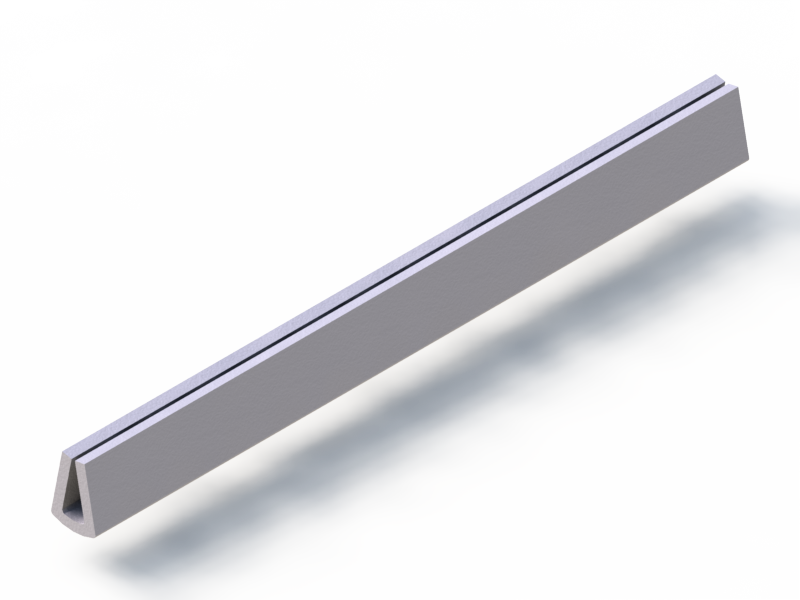 Silicone Profile P94850DL - type format U - irregular shape