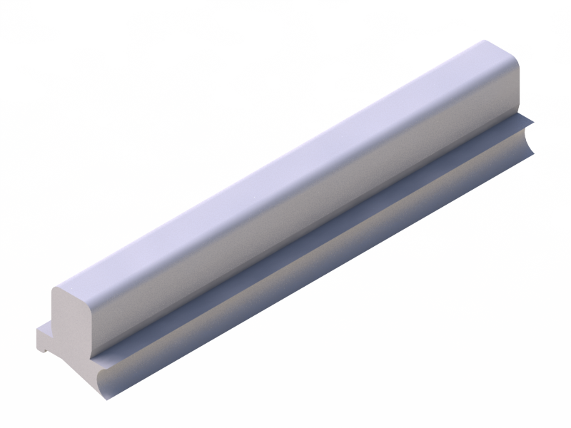 Silicone Profile P94854D - type format T - irregular shape