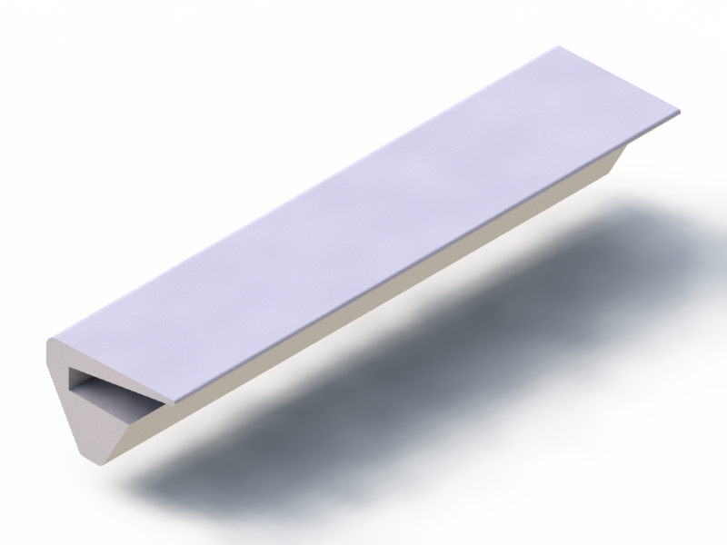 Silicone Profile P95127 - type format U - irregular shape