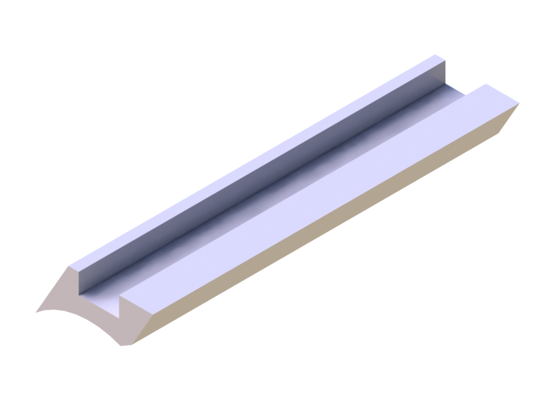 Silicone Profile P951A - type format U - irregular shape