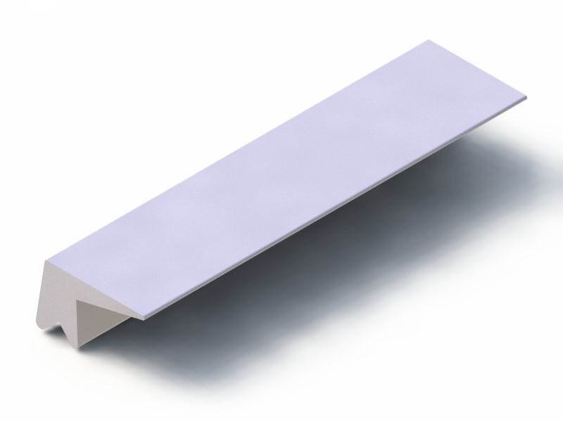 Silicone Profile P95299E - type format Lipped - irregular shape