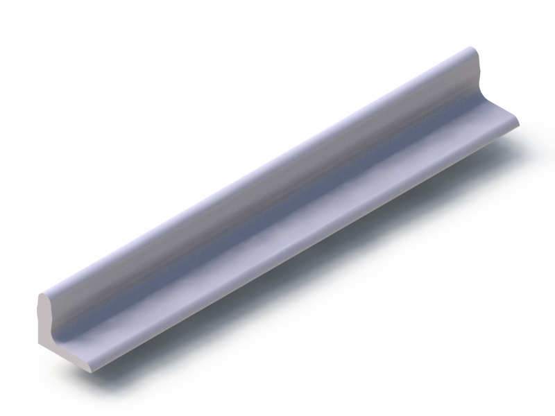 Silicone Profile P96301B - type format L - irregular shape