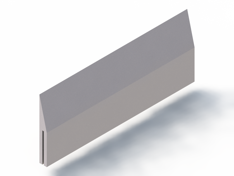 Silicone Profile P96370 - type format Flat Silicone Profile - irregular shape