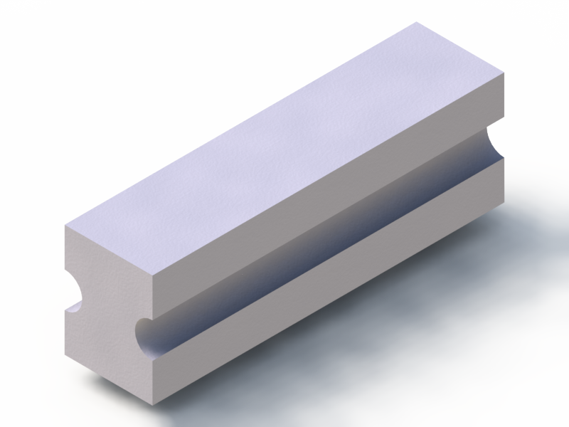 Silicone Profile P96571B - type format Trapezium - irregular shape