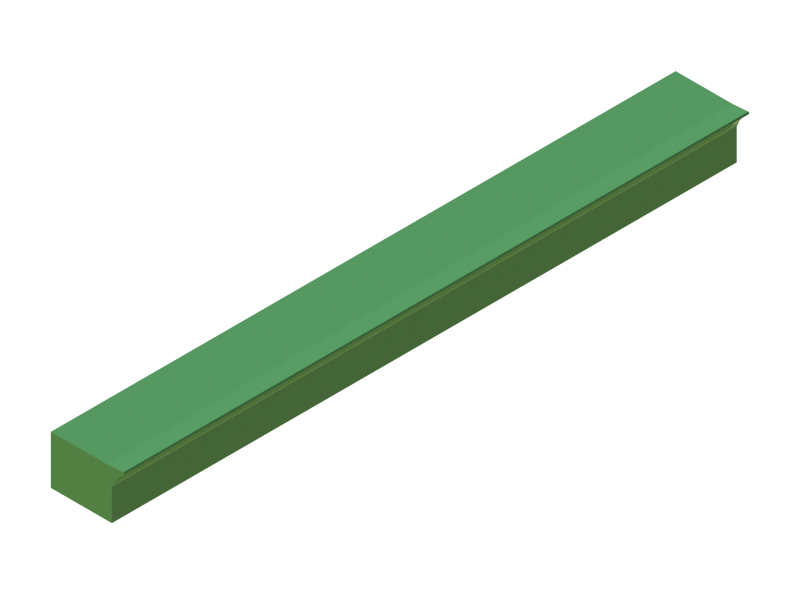 Silicone Profile P965I - type format Lipped - irregular shape