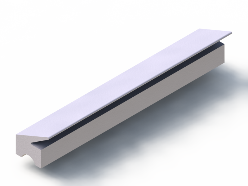 Silicone Profile P96680G - type format Lipped - irregular shape