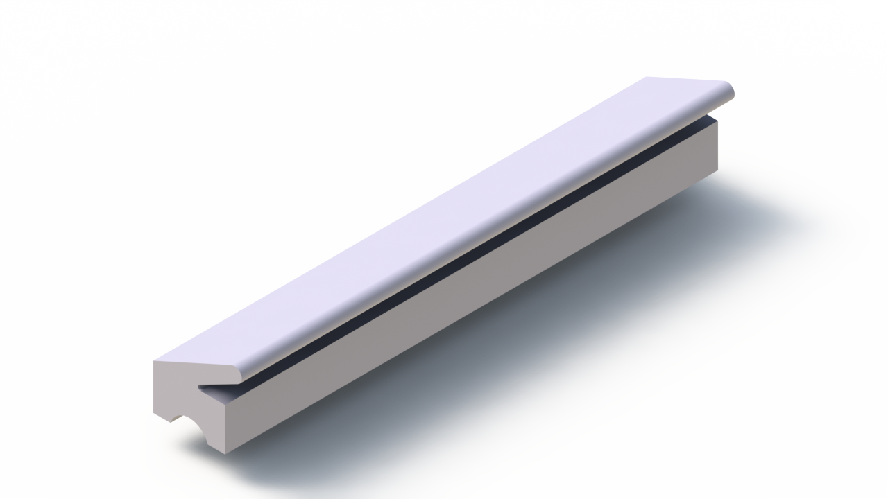 Silicone Profile P96680L - type format Lipped - irregular shape