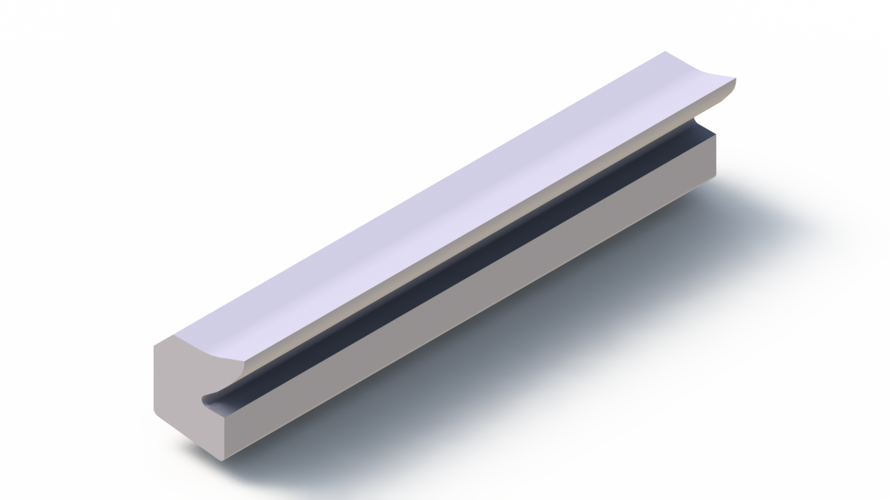 Silicone Profile P97268AE - type format Lipped - irregular shape