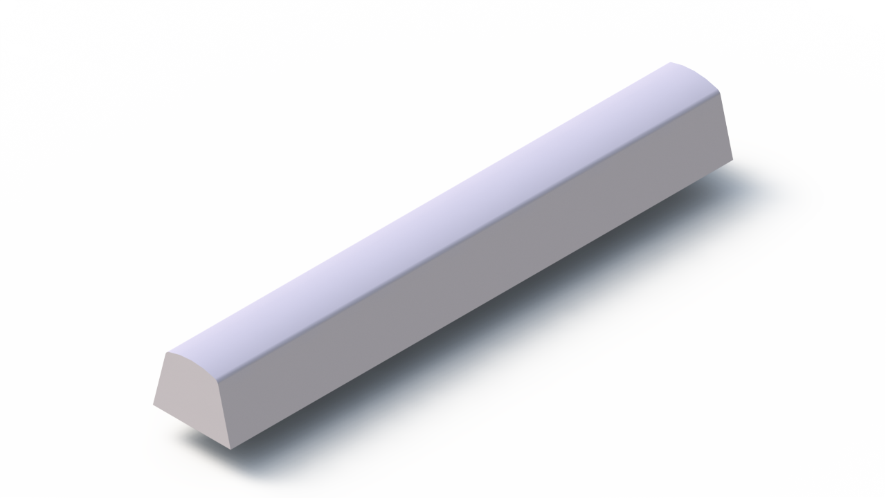 Silicone Profile P98066B - type format D - irregular shape