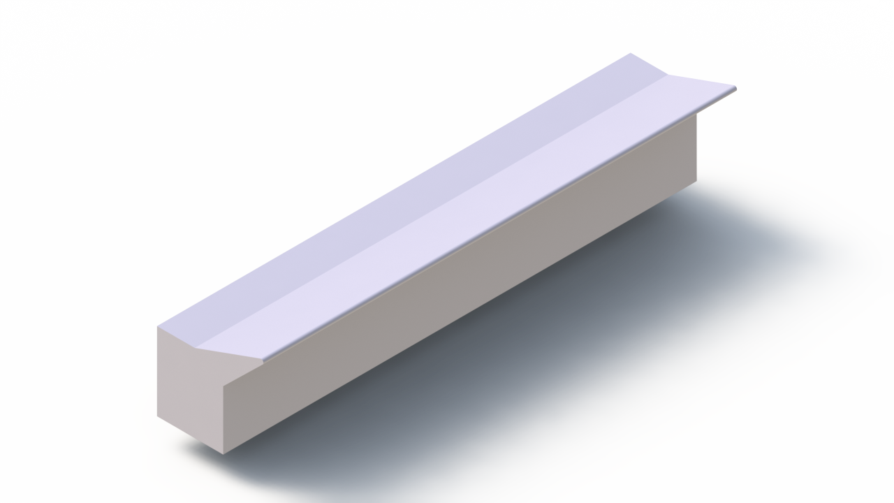 Silicone Profile P98838A - type format Lipped - irregular shape