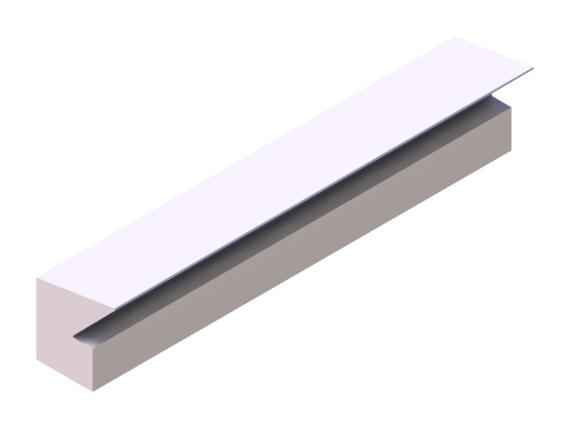 Silicone Profile P99A - type format Lipped - irregular shape